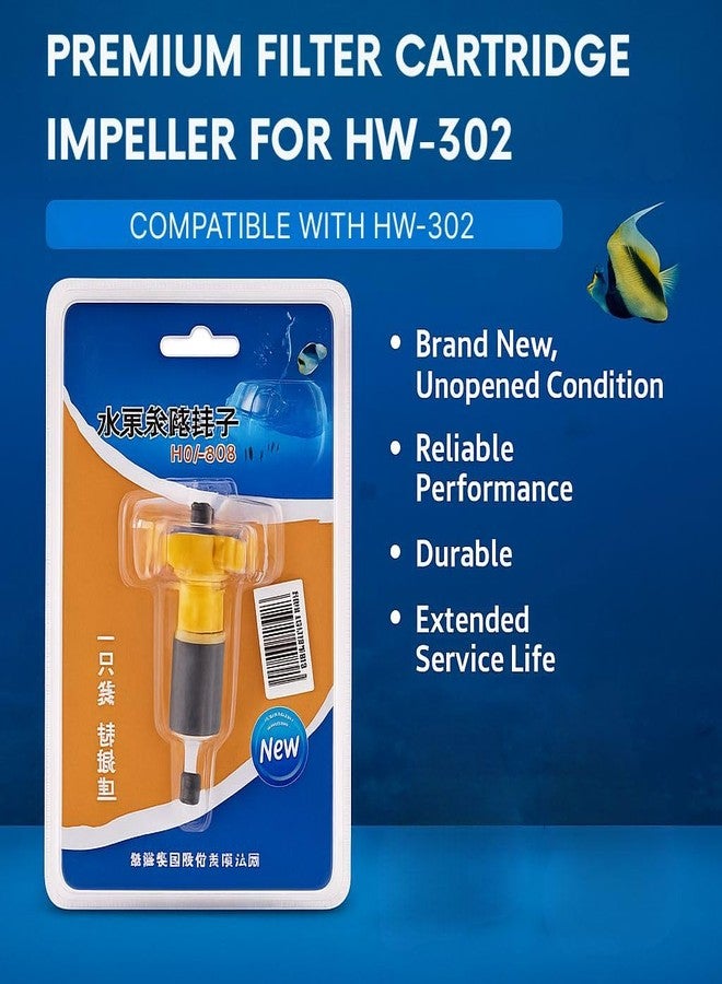 مروحة بديلة لفلتر VAYINATO Sun-Sun HW-302 - قطعة غيار متينة لفلتر حوض السمك | دوران هادئ وفعال للمياه | متوافق مع المياه العذبة والمالحة - Image 3